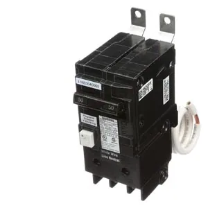 Interruptor termomagnético con protección GFCI 2 polos 50 A, tipo BL