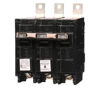 Interruptor termomagnético 3 polos 80 A 240 V 10 kA tipo BL enchufable