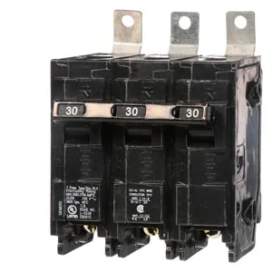 Interruptor termomagnético 3 polos 30 A 240 V 22 kA tipo BLH enchufable