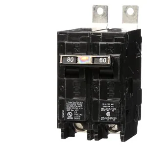 Interruptor termomagnético 2 polos 80 A 120/240 V 22 kA tipo BLH enchufable