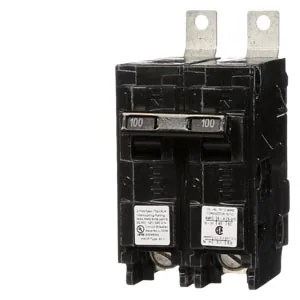 Interruptor termomagnético 2 polos 100 A 120/240 V 22 kA tipo BLH enchufable
