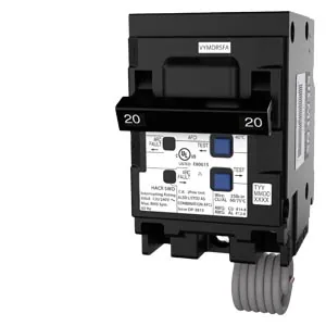 Interruptor termomagnético con protección AFCI combinado 2 polos 20 A 120/240 V 10 kA
