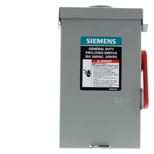 Interruptor de seguridad fusible Serie A 3 polos 4 hilos NEMA 3R