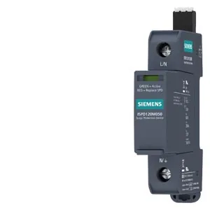 Supresor de sobretensión industrial fotovoltaico 1000 V, 3 polos