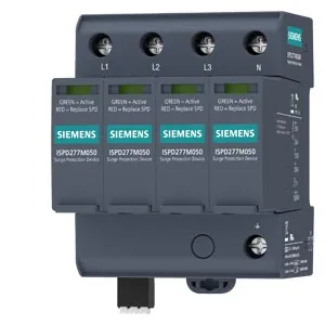 Supresor de sobretensión ISPD tipo 1 UL 1449, 4 polos, 480Y/277 V + N, 277 V CA nominal, 350 V por fase