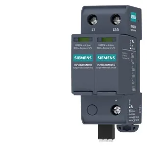 Supresor de sobretensión ISPD tipo 1 UL 1449, 2 polos, 480 V CA nominal, 550 V por fase