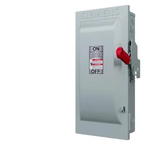 Interruptor de seguridad fusible 3 polos 100 A 600 V servicio pesado NEMA 1