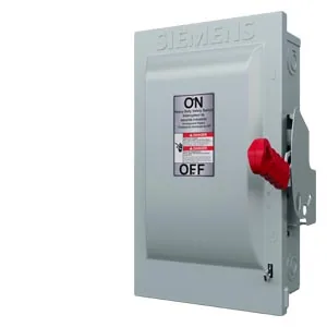 Interruptor de seguridad sin fusible 3 polos 100 A 600 V servicio pesado NEMA 1