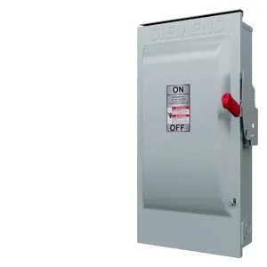 Interruptor de seguridad fusible 3 polos 200 A 240 V servicio pesado NEMA 3R