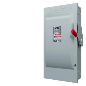 Interruptor de seguridad fusible 3 polos 200 A 600 V servicio pesado NEMA 1