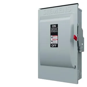 Interruptor de seguridad fusible 3 polos 200 A 240 V uso general NEMA 3R