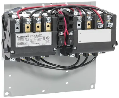 NEMA Size 1 Reversing Contactor, 3-Phase, 120/240 V Coil