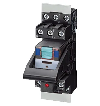 Plug-in relay complete unit 3 changeover contacts, 115 V AC