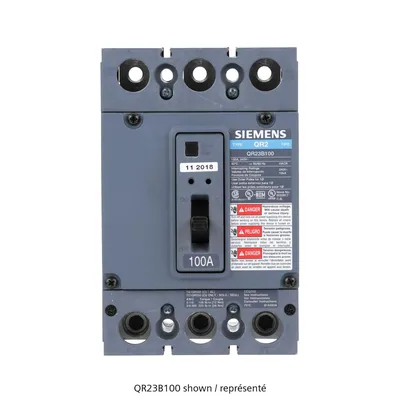 Molded case circuit breaker 2-pole 100 A 240 V 10 kA