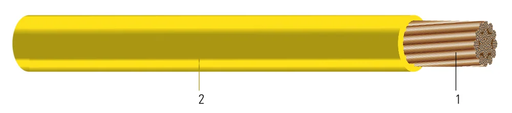 300-741 SD CU THHN/THWN-2 600V POTENCIA FLEXIBLE DE MÁQUINA AMARILLO
