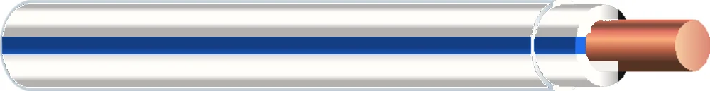 10 SOL SD CU THHN-THWN-AWM BLANCO-AZUL RAYAS 500 FT