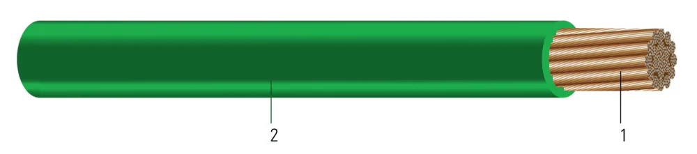 3/0-1672 CU XHHW-2 1000V RW90 600V CABLE DE POTENCIA FLEXIBLE PARA MÁQUINA VERDE
