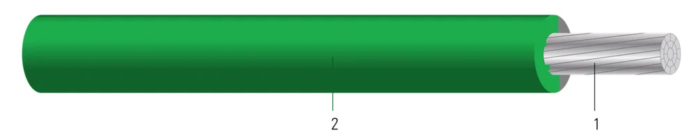2 STR 3EAL PV XLP 2000V VERDE 5000 FT
