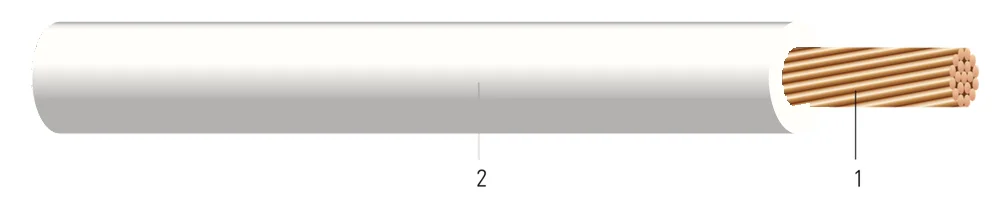 CABLE 10-19 CU PV CAPA ÚNICA XLP 600V BLANCO 2500 FT