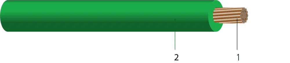 6 AWG-49 HILOS CU PV XLP 2000V VERDE VW-1 0 FT