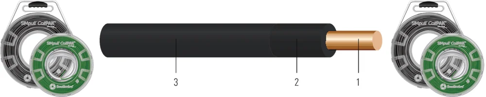 10 SOL SD CU SIMpull (TM) THHN-THWN-2 BLACK 1250 FT