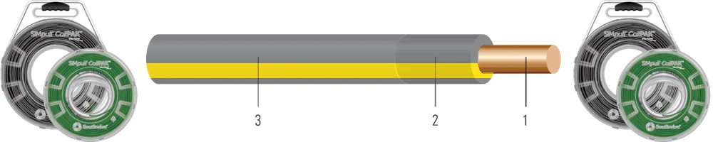 12 SOL SD CU SIMpull (TM) THHN-THWN-2 GRAY-YELLOW STRIPE 2000 FT