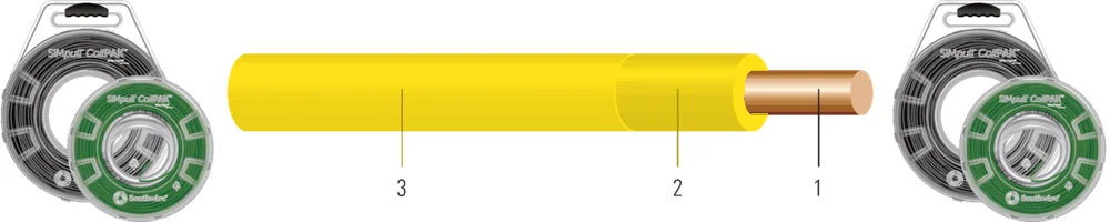 14 SOL SD CU SIMpull (TM) THHN-THWN-2 YELLOW 2500 FT
